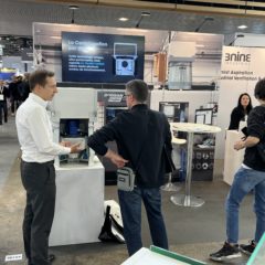 Grande interesse para 3nine separadores de névoa de óleo na feira Global Industrie, em Lyon, França.